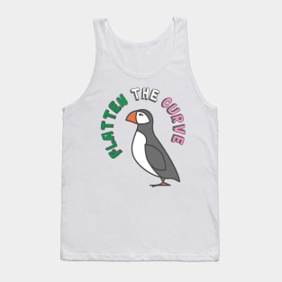 Flatten The Curve || Puffin || Newfoundland and Labrador Tank Top